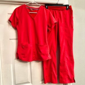 Med Couture | Scrub Set | Coral
